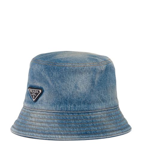 prada jean bucket hat|prada denim bucket hat.